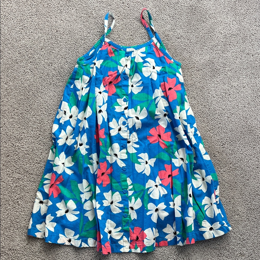 Hanna Andersson girl Sundress with White & Pink Flowers